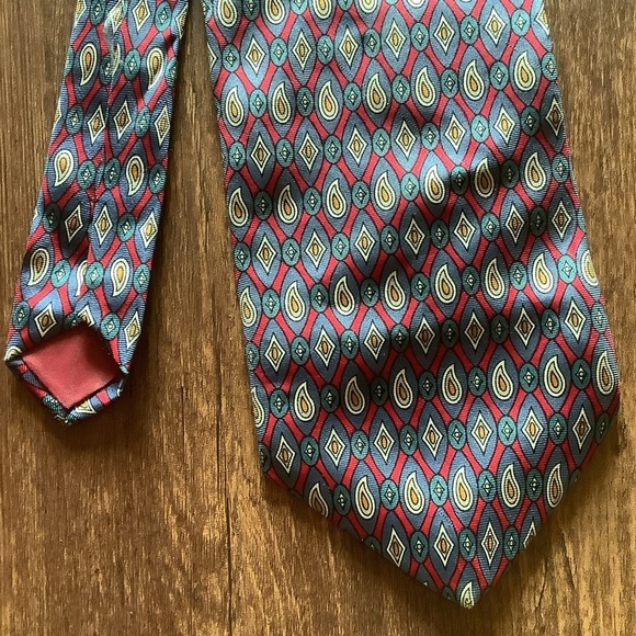 Vintage Pcarlo Palazzi men’s 100% Italian neck tie pre owned condition - Picture 1 of 3